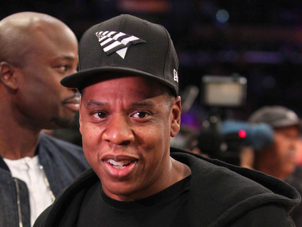 Celebrities at the Los Angeles Lakers game. The Los Angeles Lakers defeated the Utah Jazz by the final score of 101-96 in Lakers Kobe Bryant's last NBA game at Staples Center.
Featuring: Jay-Z
Where: Los Angeles, California, United States
When: 13 Apr 2016
Credit: WENN.com