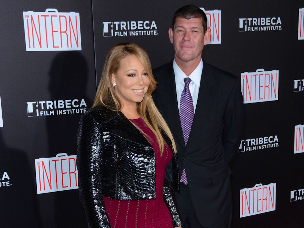 "The Intern" New York Premiere - Red Carpet Arrivals

Featuring: Mariah Carey, James Packer
Where: Manhattan, New York, United States
When: 22 Sep 2015
Credit: Ivan Nikolov/WENN.com