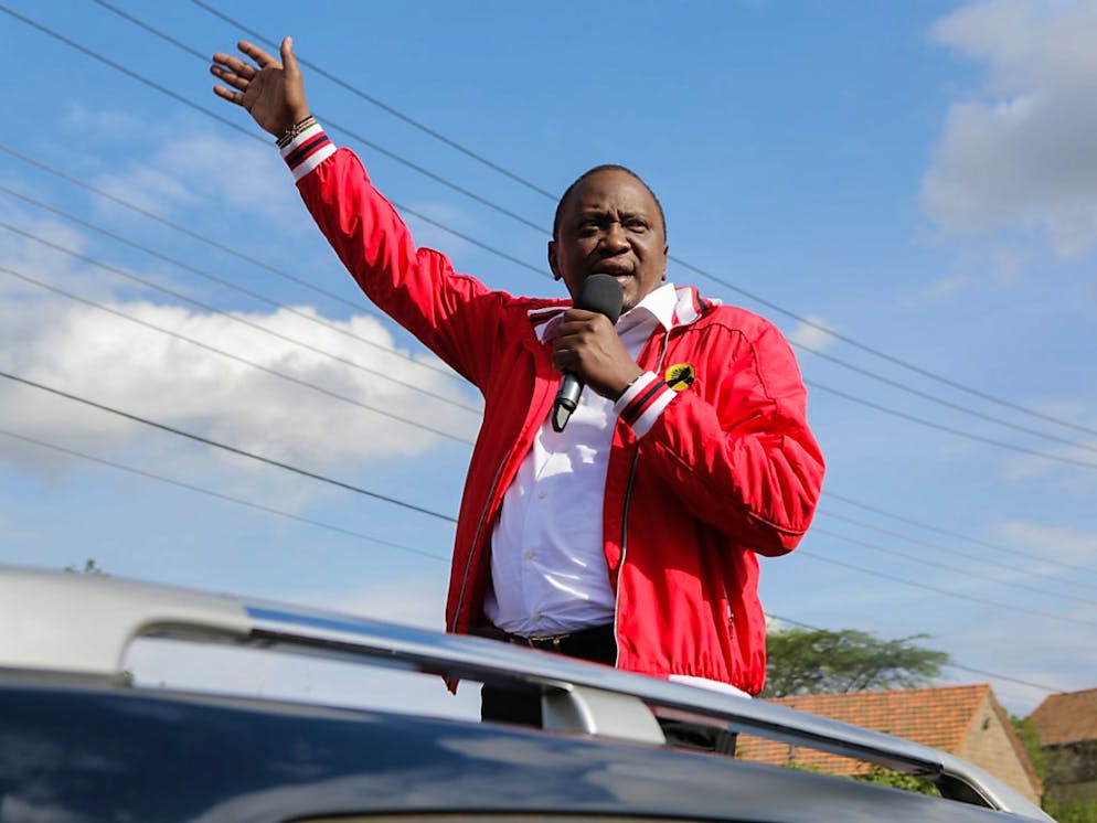 Uhuru Kenyatta a remporté le nouveau scrutin (archives).