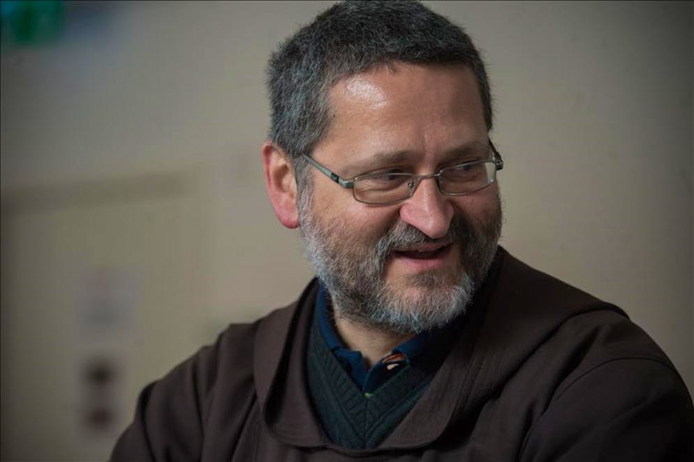 Fra Martino Dotta, tra i partecipanti dell'evento di Massagno