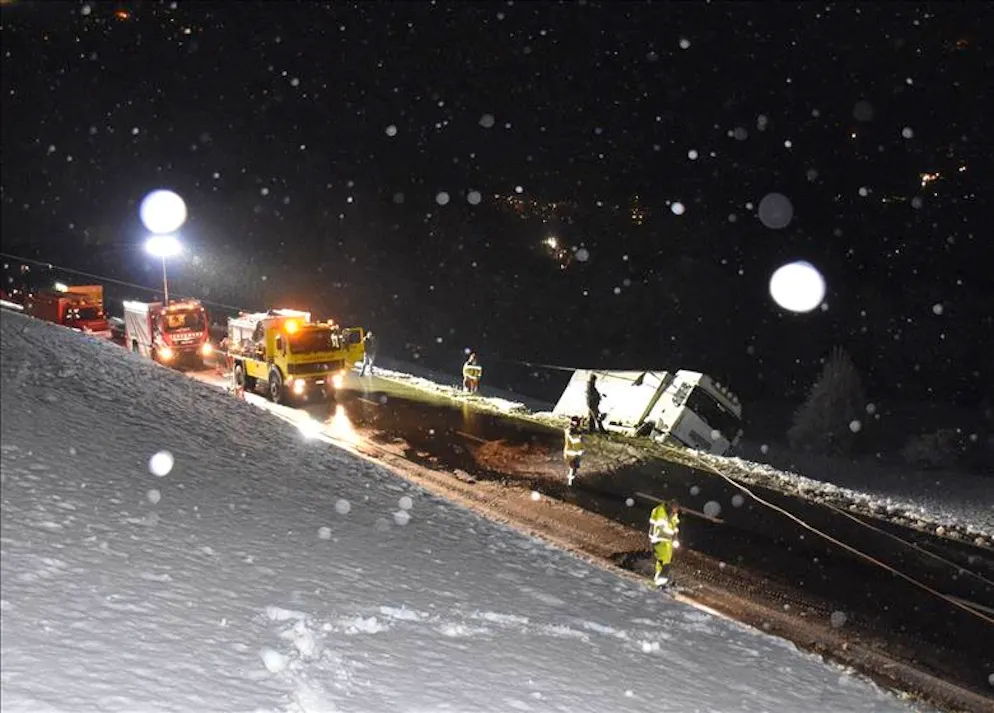 Tutti indenni, anche le mucche che erano a bordo