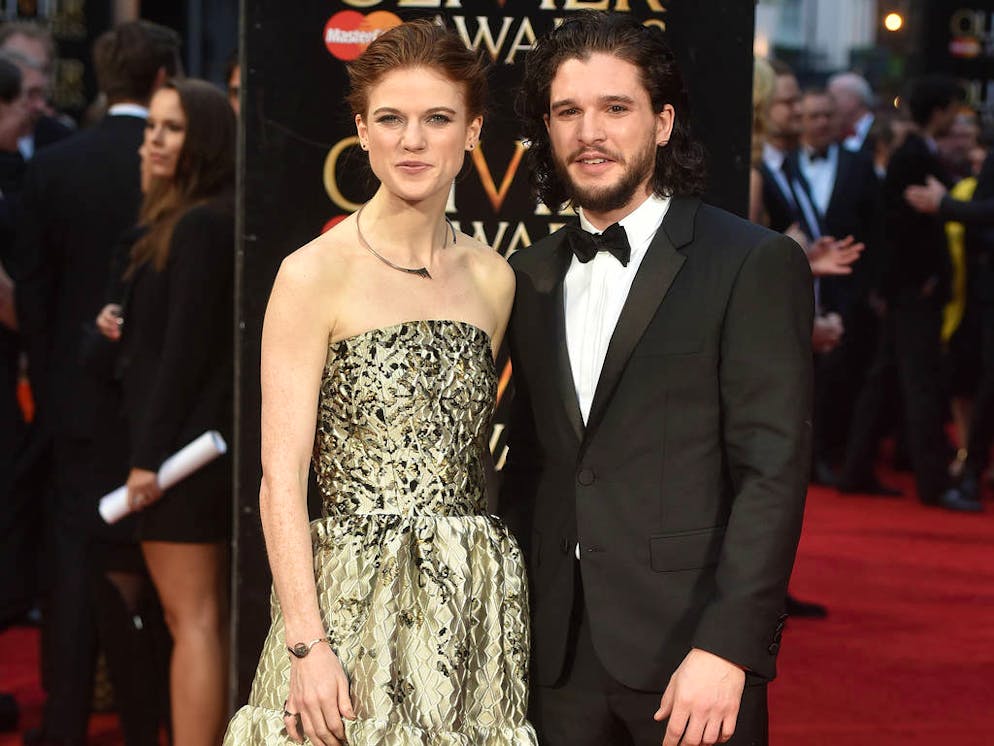 The Olivier Awards held at the Olivier Awards - Arrivals.

Featuring: Rose Leslie,  Kit Harington
Where: London, United Kingdom
When: 03 Apr 2016
Credit: Daniel Deme/WENN.com