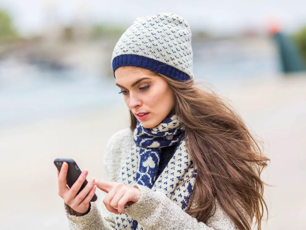 Woman using an Iphone®.

When: 07 Oct 2014

When: 07 Oct 2014

**Only for use by WENN CPS**