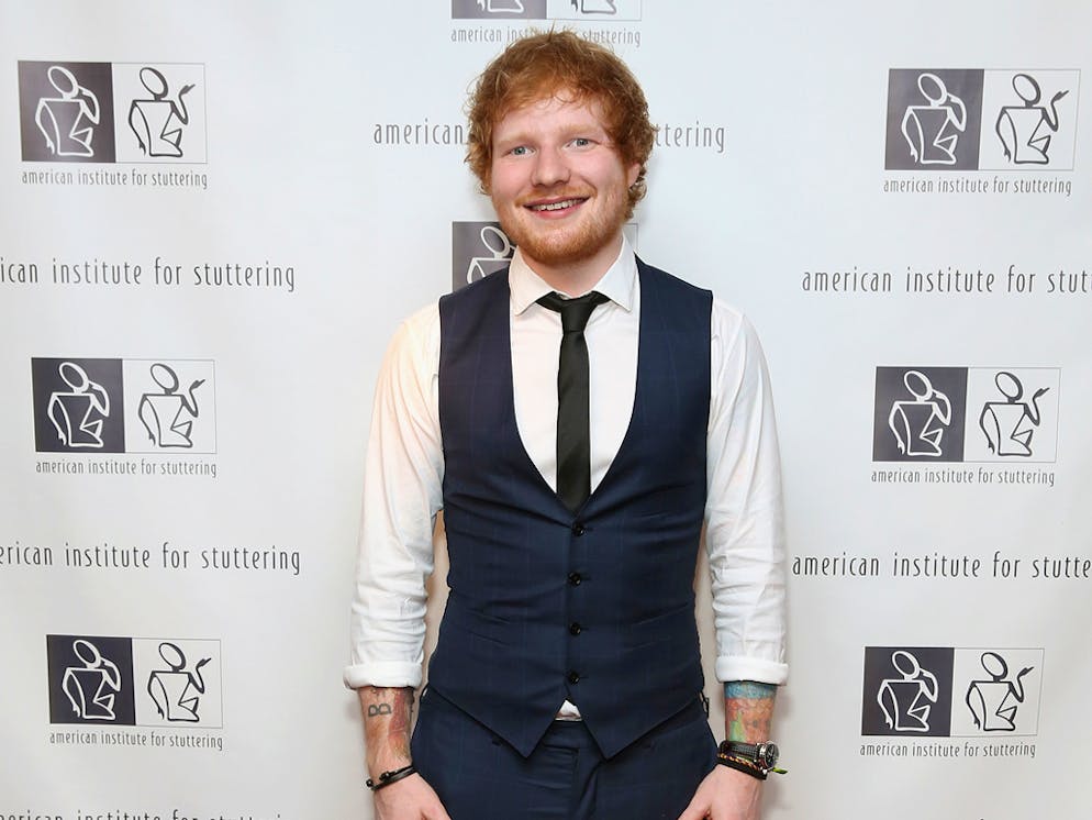 NEW YORK, NY - JUNE 08:  Ed Sheeran attends 9th Annual American Institute for Stuttering Freeing Voices Changing Lives Gala on June 8, 2015 in New York City.  (Photo by Cindy Ord/Getty Images for American Institute for Stuttering)