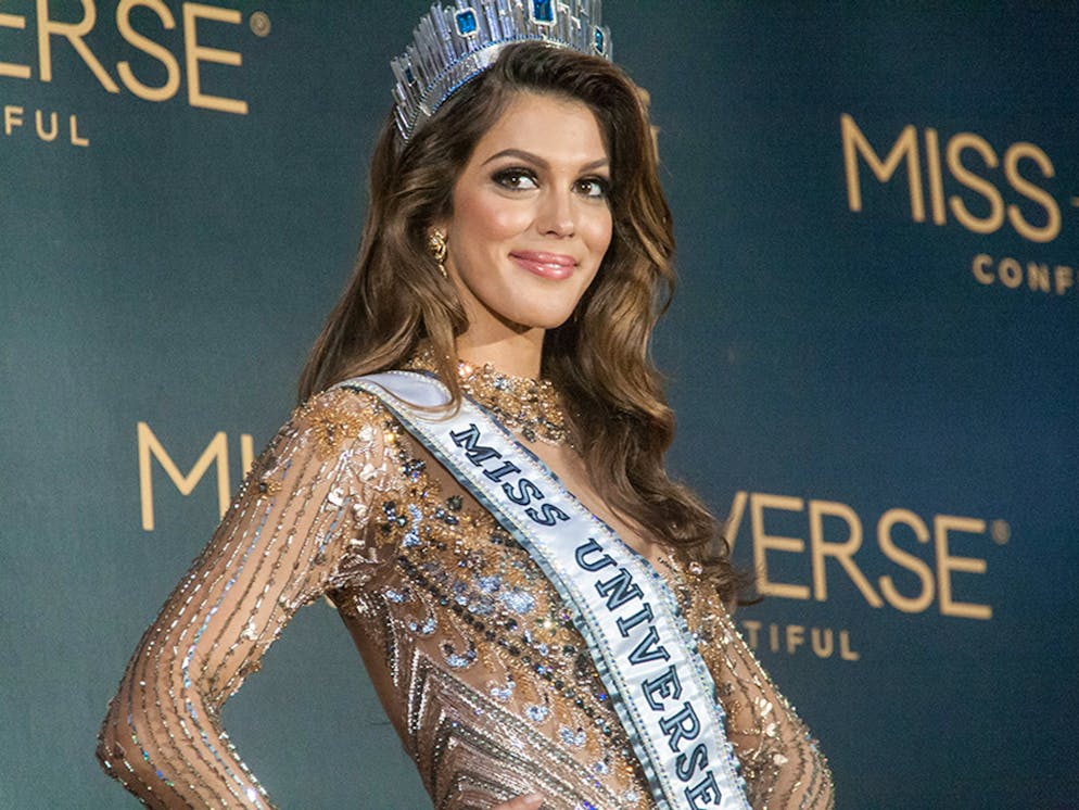 January 30, 2017 - Pasay, Metro Manila, Philippines - Miss France, Iris Mittenaere, the new Miss Universe during her first press conference at the Miss Universe Media center in Pasay City.