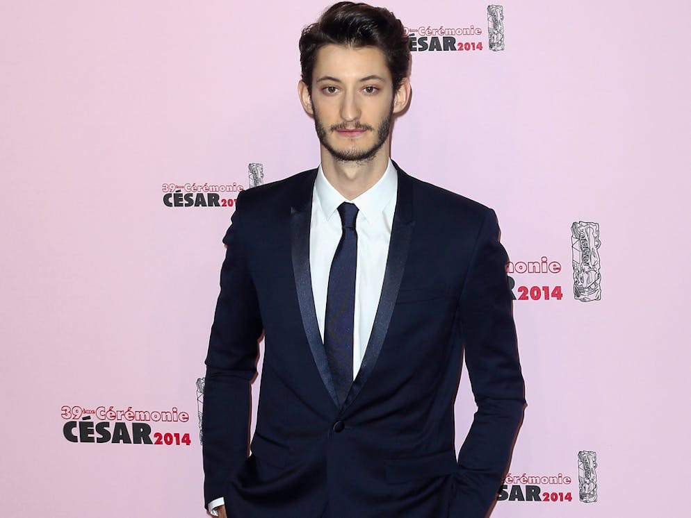 PARIS, FRANCE - FEBRUARY 28:  Pierre Niney arrives for the 39th Cesar Film Awards 2014 at Theatre du Chatelet on February 28, 2014 in Paris, France.  (Photo by Marc Piasecki/Getty Images)