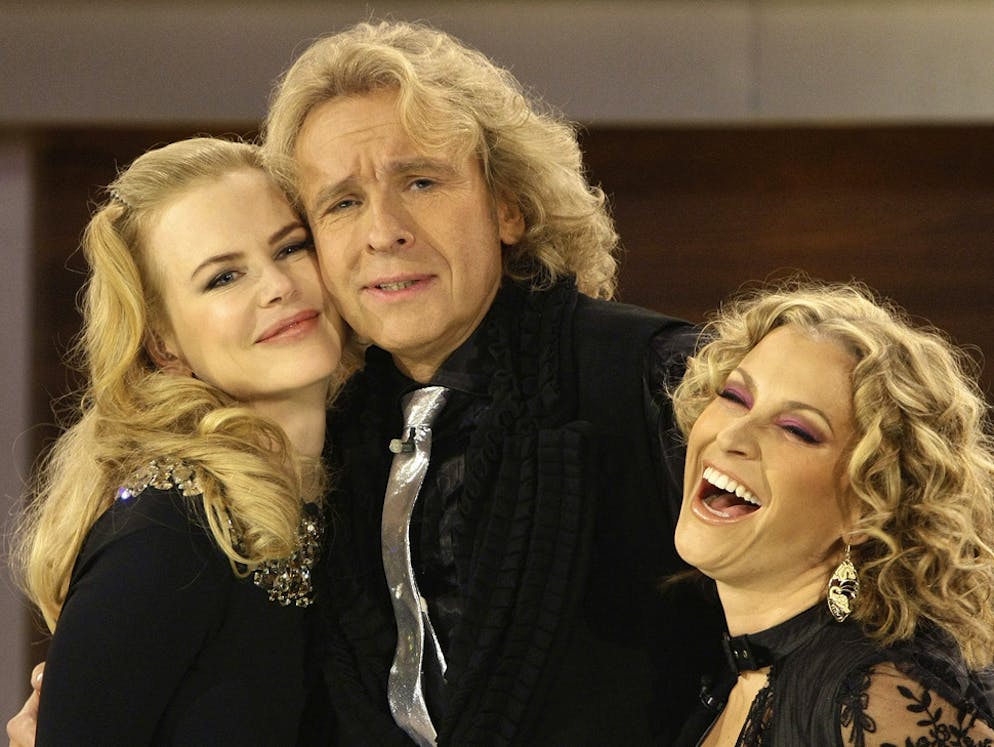Nicole Kidman. Con Thomas Gottschalk e Anastacia alla trasmissione "Wetten, dass..?".
