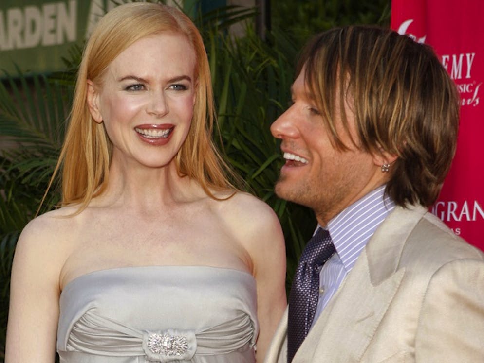 Nicole Kidman. Keith Urban e Nicole Kidman, 2008.