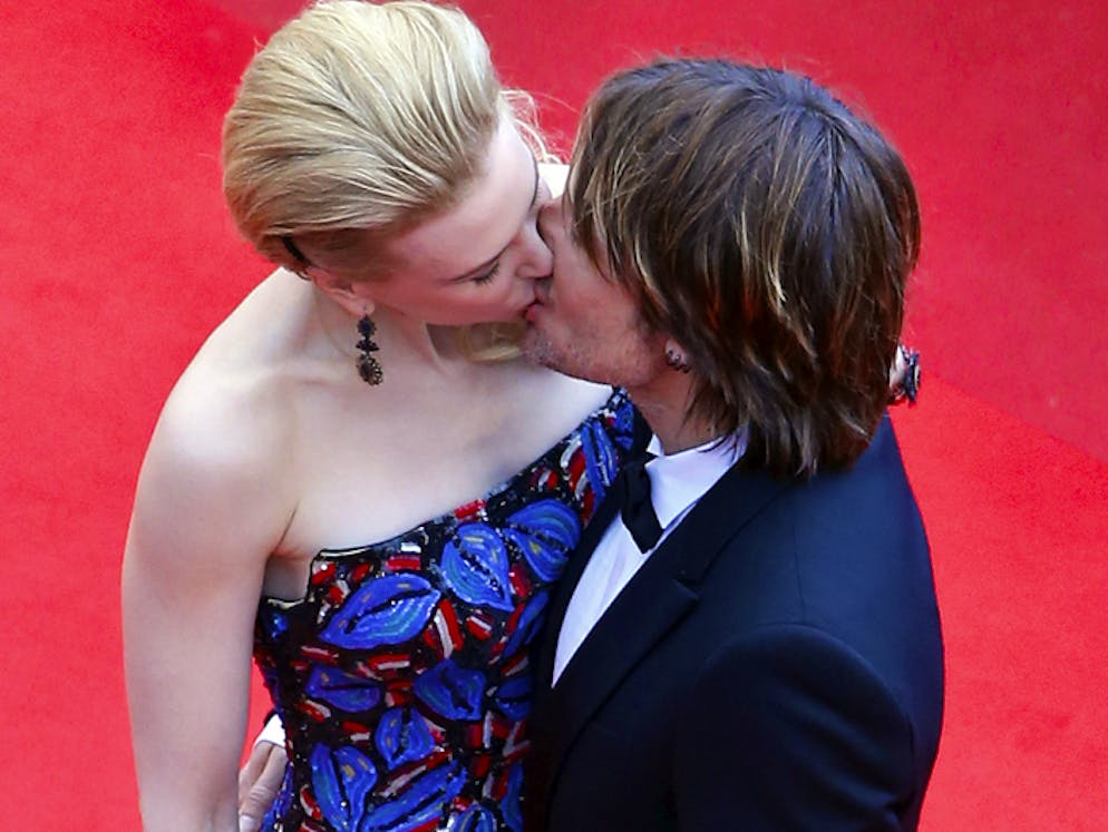 Nicole Kidman. Con Keith Urban, 2013.