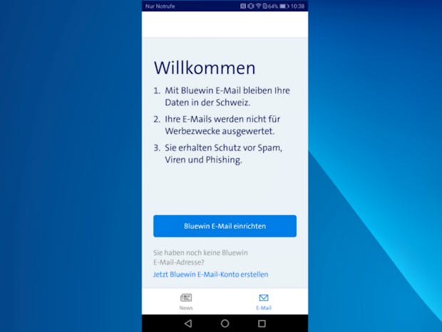 Bluewin-App: News und Mail an einem Ort