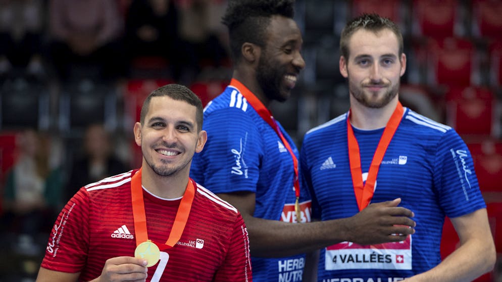 Dennis Del Valle, David-Patrick Feughouo, Jonas Kvalen (de gauche à droite) et le LUC sont repartis sur de bonnes bases en remportant la Supercoupe le week-end dernier.