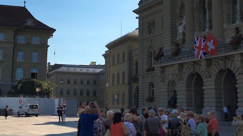 Der Bundesplatz in Bern.