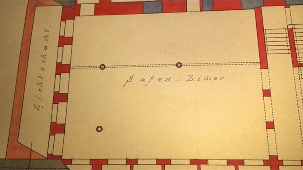 Das Safe-Zimmer der Schweizerischen Kreditanstalt.