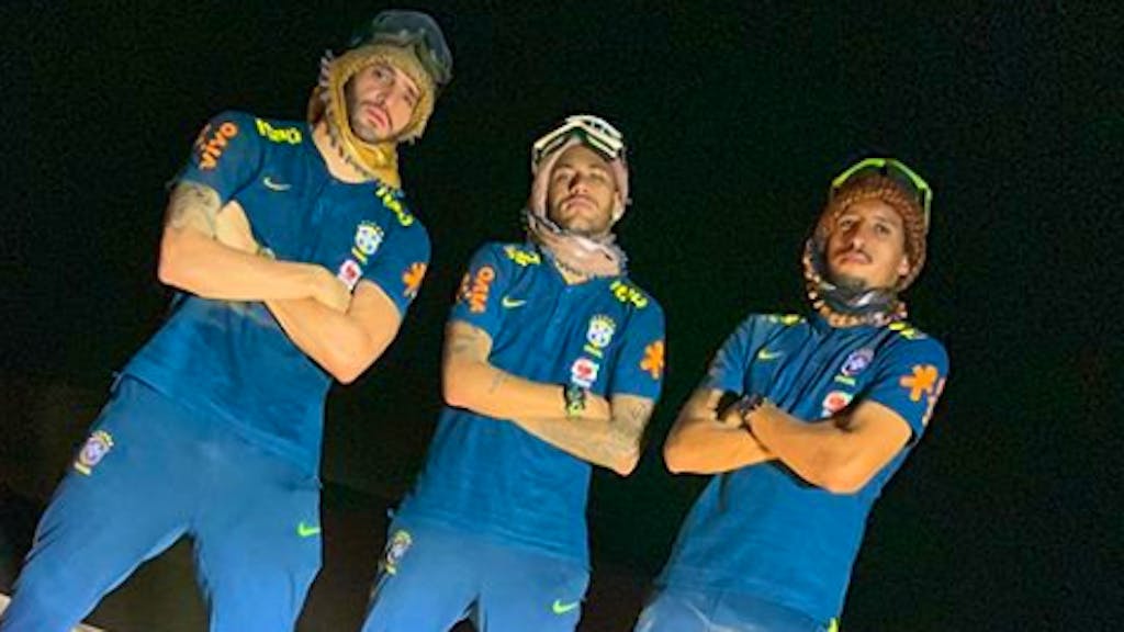 Social-Media-Ticker. Wüstenfüchse Neymar, Marquinhos und Renato Augusto