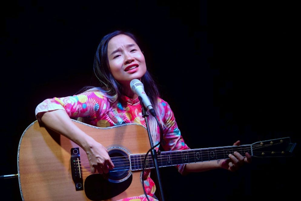 Mai Khoi, musicienne vietnamienne dissidente du régime, le 21 mai 2016 à Hanoï