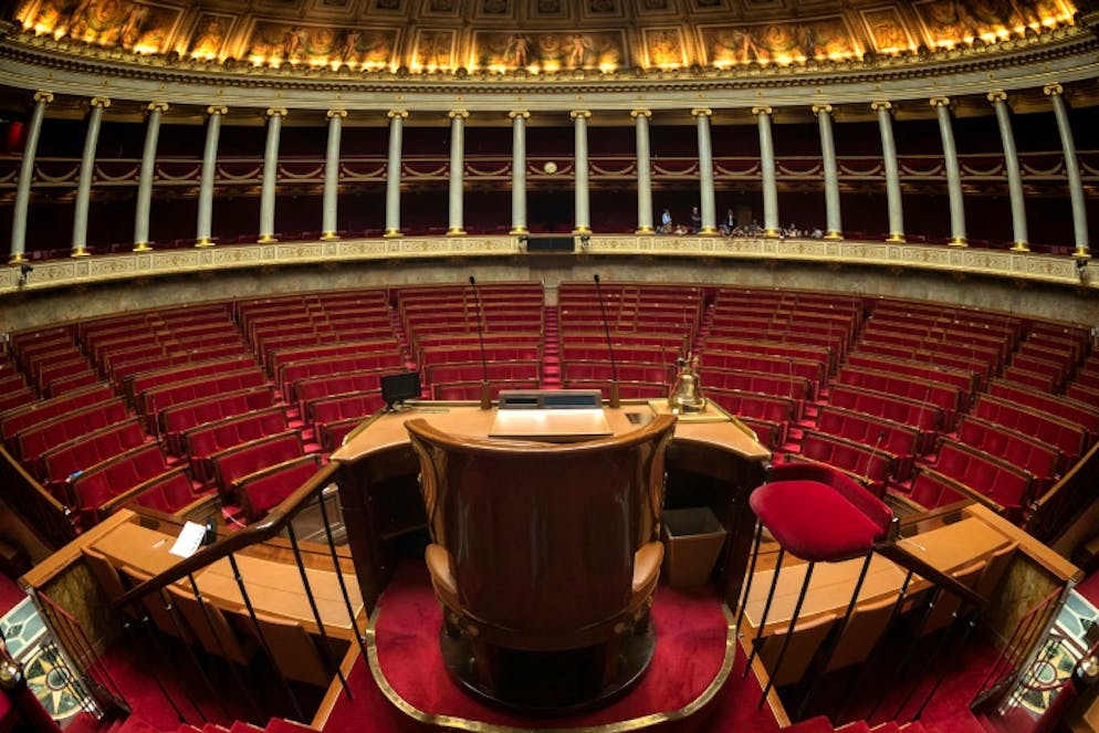 L'Assemblée nationale à Paris, le 16 octobre 2017