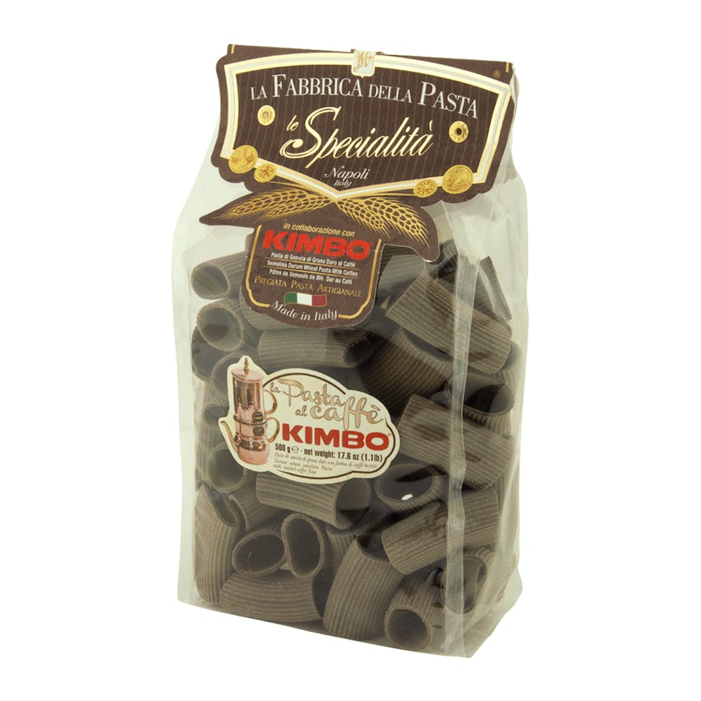 Des pâtes italiennes à la semoule de blé dur et au café grillé