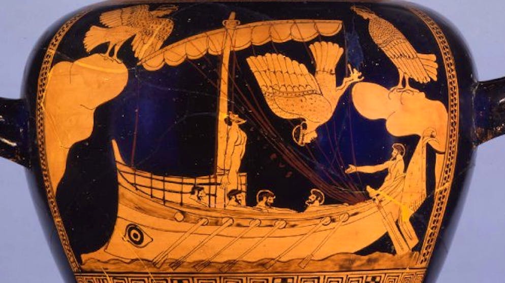 Der Schiffstyp des gefundenen Wracks ist auf der «Sirenenvase» abgebildet. (Archiv)