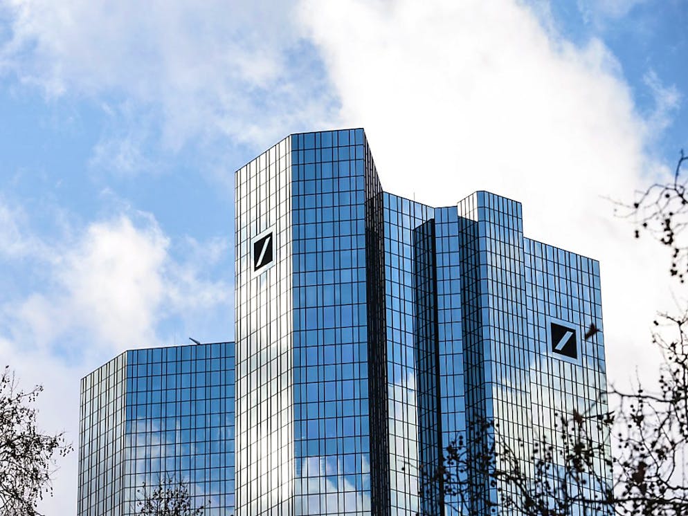 Avant impôt, le bénéfice de Deutsche Bank, la première banque allemande, représente 506 millions d'euros, en recul annuel de 46% (archives).
