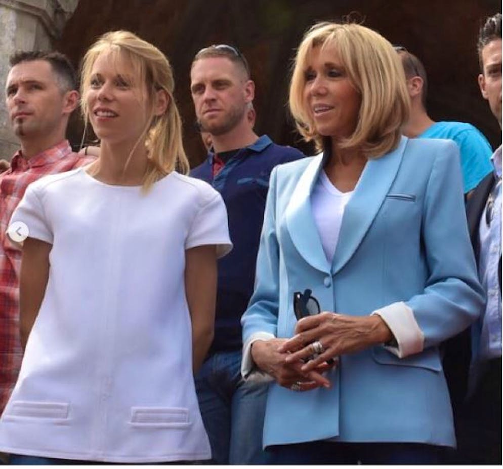Tiphaine Auzière et Brigitte Macron .