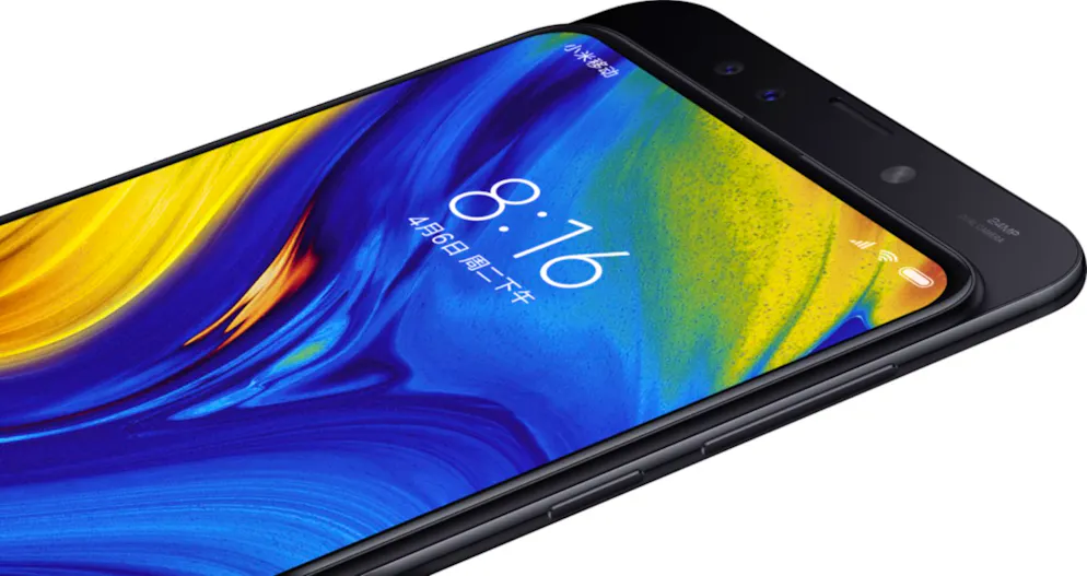 Front-Kamera, Lautsprecher und Sensoren verstecken sich in der Rückseite des Mi Mix 3.