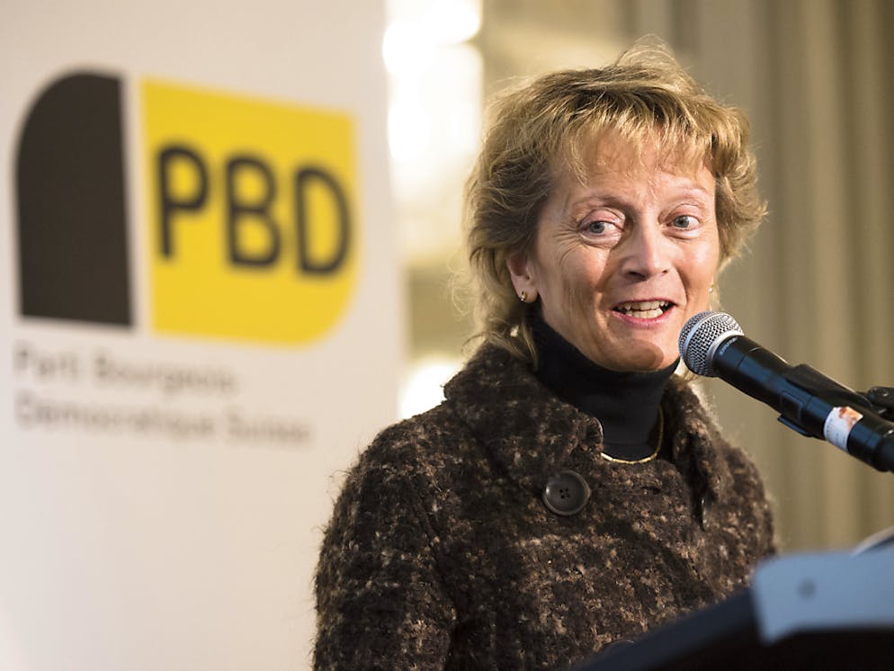 Depuis le retrait de sa conseillère fédérale Eveline Widmer-Schlumpf fin 2015, le PBD, qui fête ses dix ans, accumule les revers électoraux (archives).