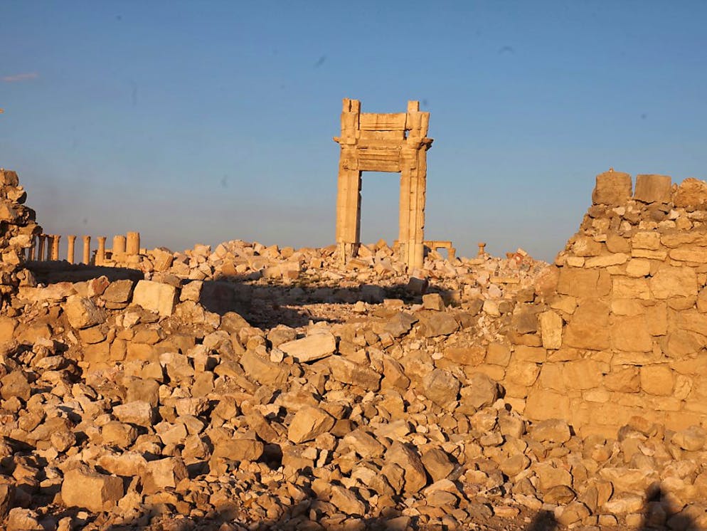 Parmi les sites archéologiques de Syrie: la cité historique de Palmyre. En octobre 2015, le groupe extrémiste avait réduit en poussière son célèbre Arc de triomphe (archives).