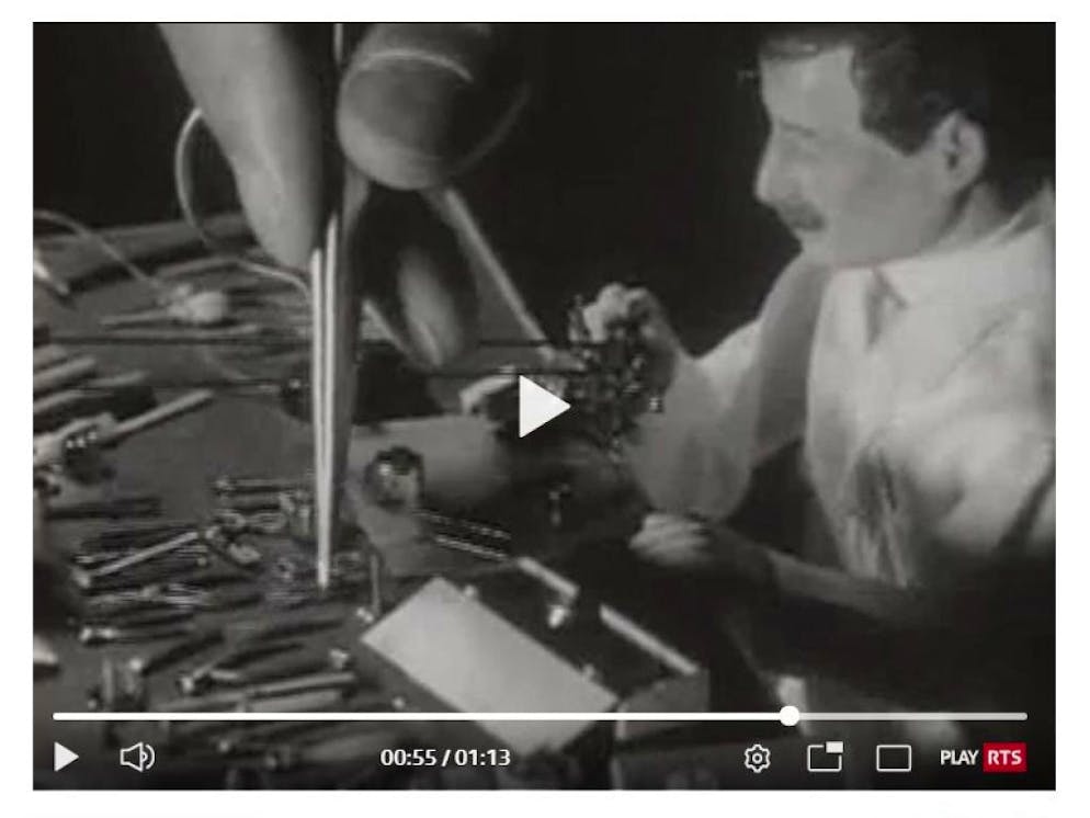 Ce petit atelier disparu avait fait l'objet en 1962 d'une émission de la RTS (la radio télévision suisse romande à l'époque).