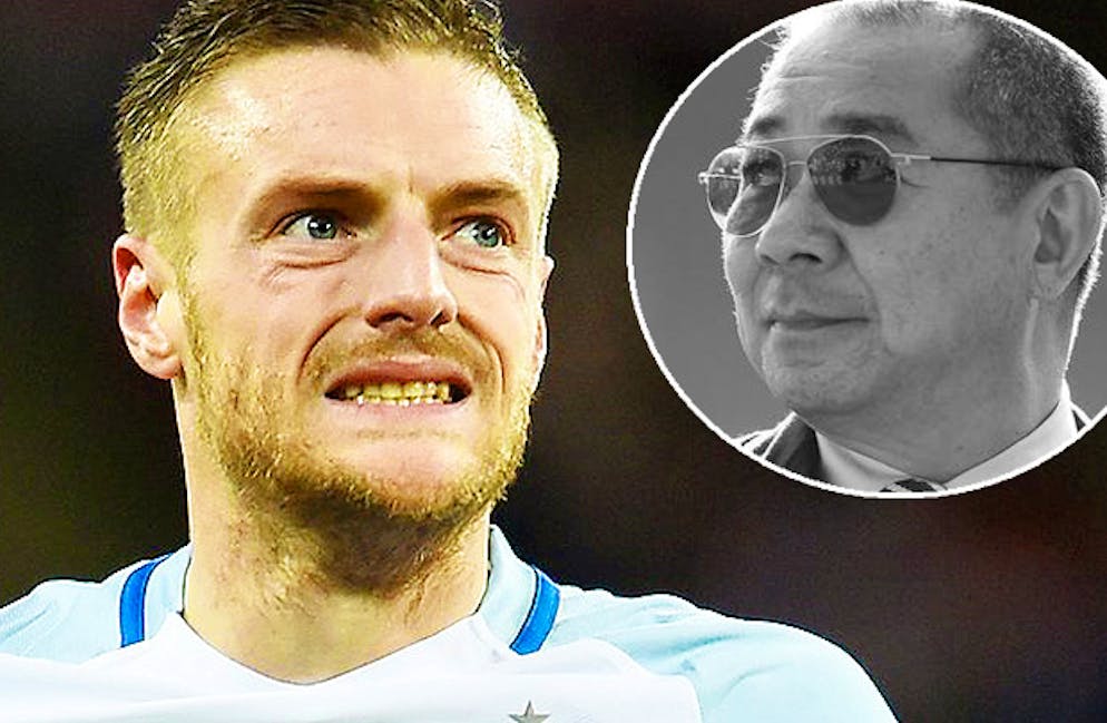 Jamie Vardy a rendu hommage à Vichai Srivaddhanaprabha, le président de Leicester.