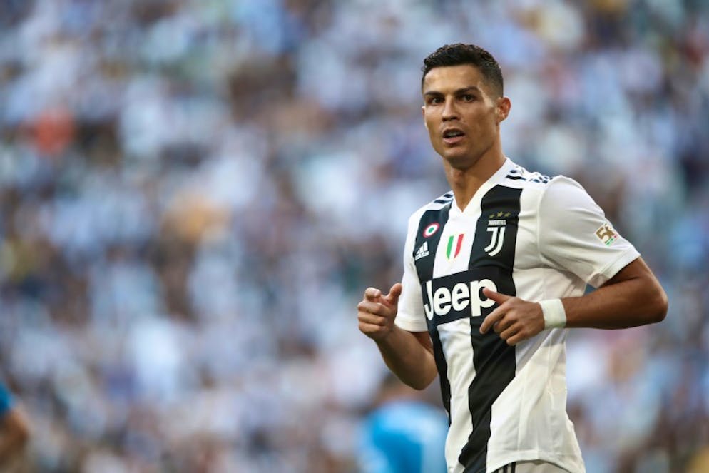 L'attaquant portugais de la Juventus, Cristiano Ronaldo, lors d'un match de Serie A face à Naples, à Turin, le 29 septembre 2018