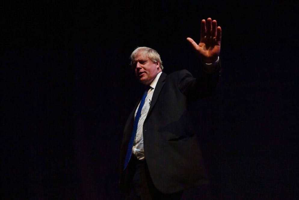 L'ancien ministre des Affaires étrangères Boris Johnson à Birmingham (centre de l'Angleterre) le 2 octobre 2018.