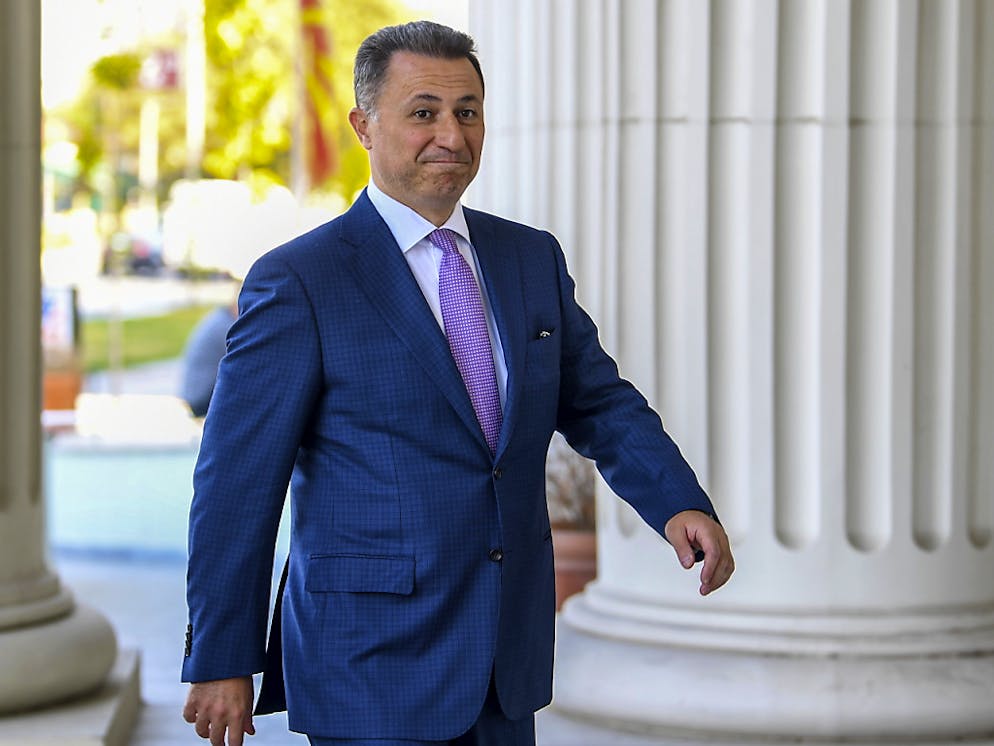 L'ex premier Nikola Gruevski