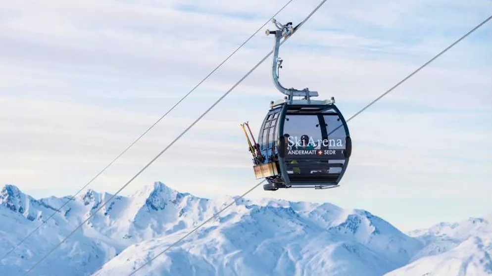 Der «Gütsch-Express» ist der zentrale Zubringer ins Skigebiet Andermatt-Sedrun.