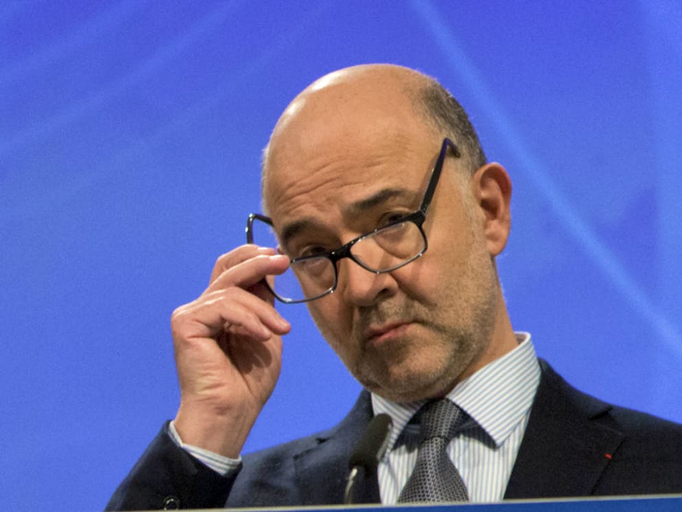 Il commissario europeo Pierre Moscovici.