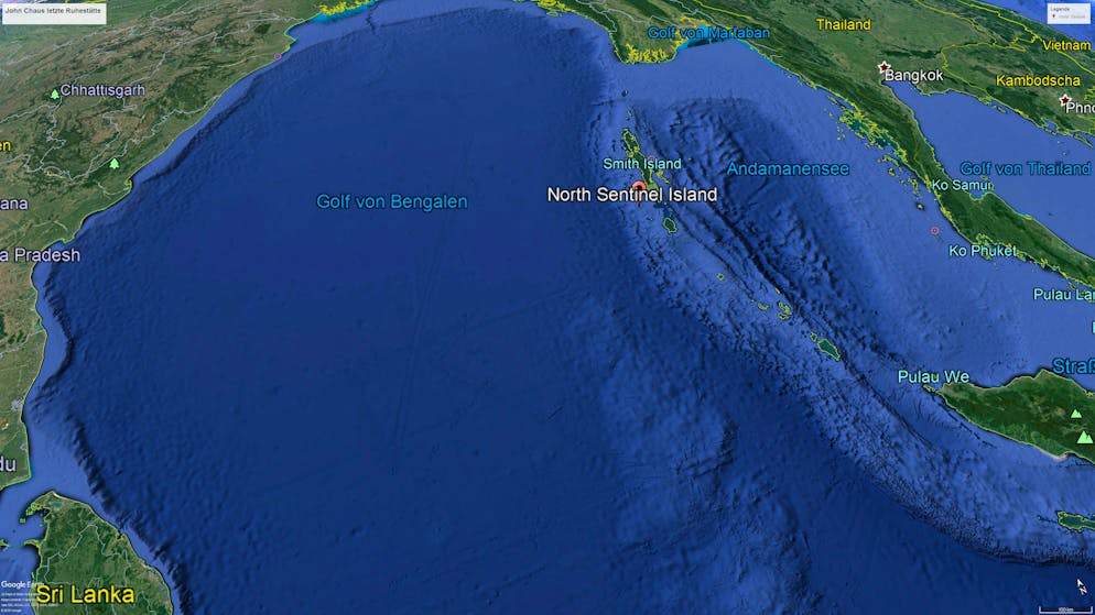 Die Sentinelesen. North Sentinel liegt im Indischen Ozean und gehört zur Inselgruppe der Andamanen, die von Indien verwaltet werden. North Sentinel wurde wegen der Sentinelesen 1996 zum militärischen Sperrgebiet erklärt.