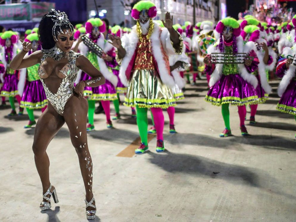 Sieger Der Karnevalsparade In Rio De Janeiro Gekurt