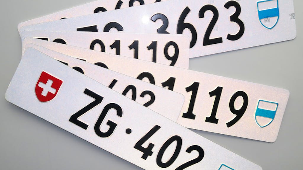 Versteigerung. Kontrollschild «ZG 10» erzielt Rekordpreis