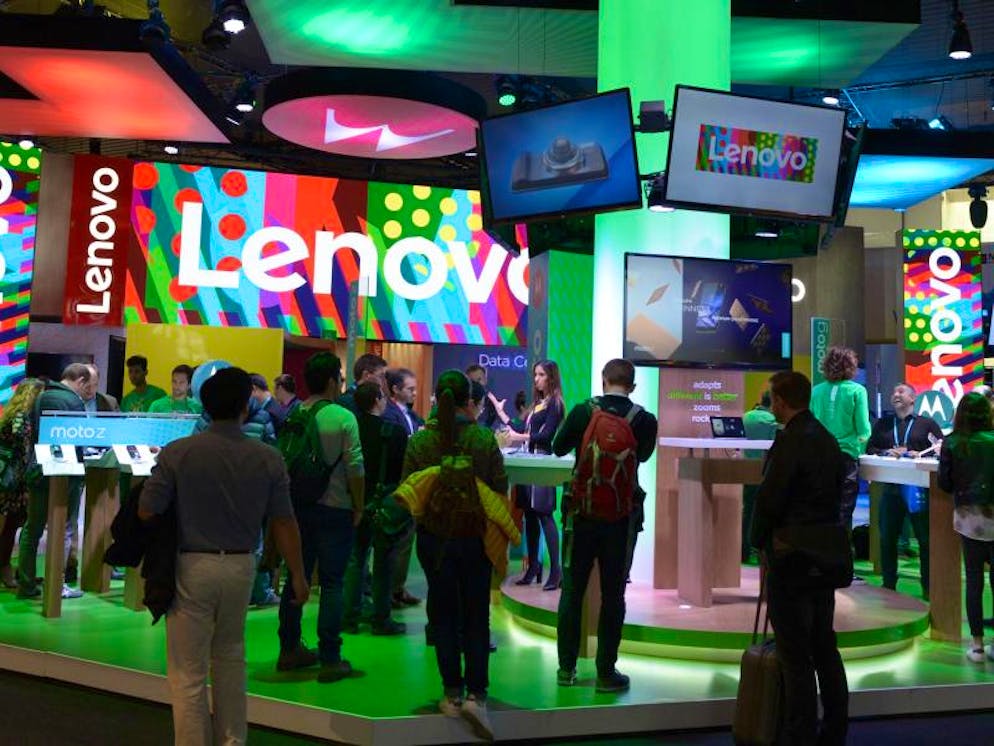 Besucher auf dem Mobile World Congress in Barcelona 2017.