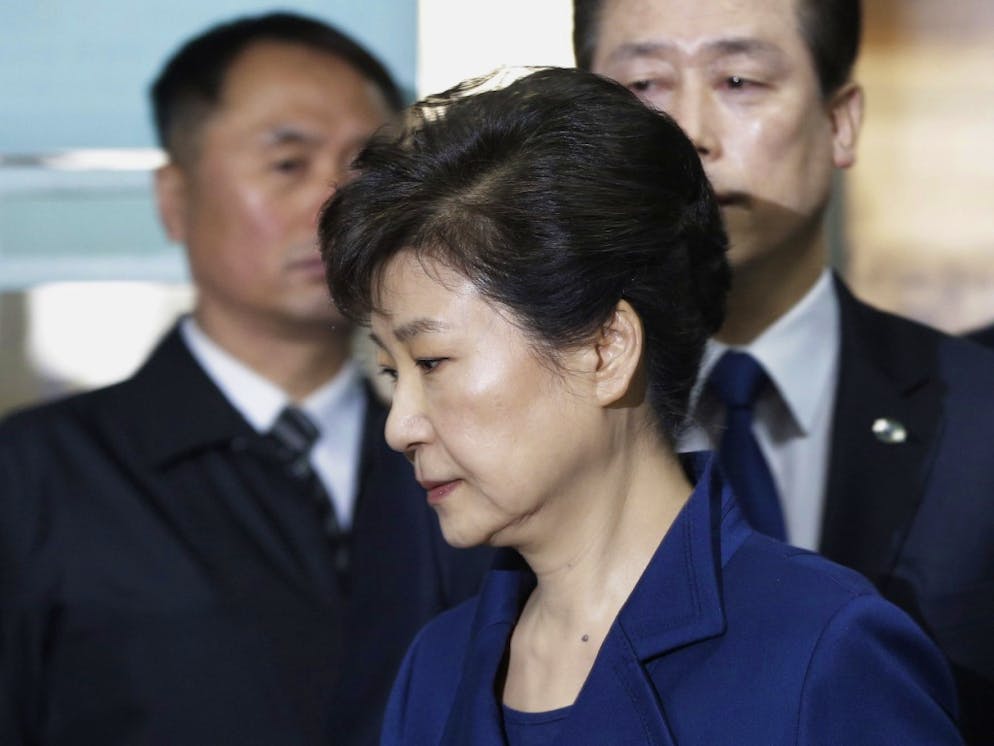 L'ancienne présidente conservatrice Park Geun-hye refuse de se présenter à l'audience depuis octobre (archives).