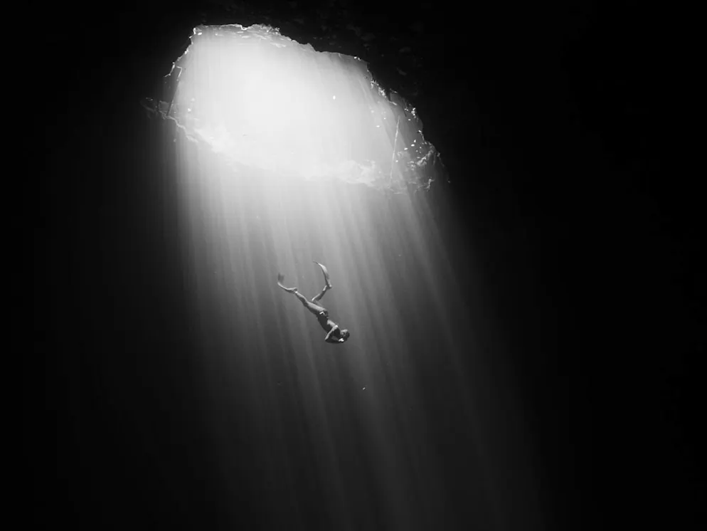 «Sony World Photography Awards»-Les meilleures photos. James Monnington, Royaume-Uni: «Cenote II». Plongée dans un cenote dans le Yucatan, au Mexique. Catégorie: Open, Landscape and Nature. 