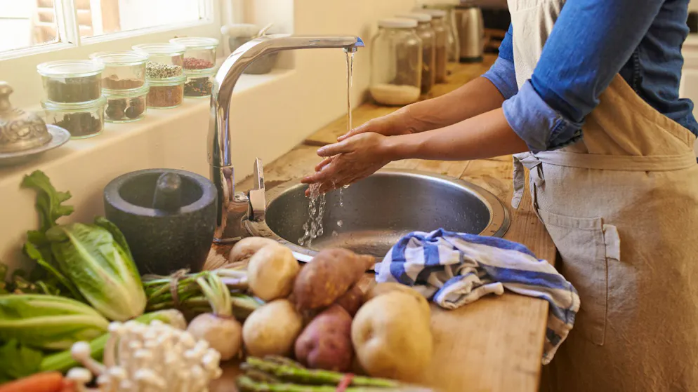 Hygiene in der Küche: Das müssen Sie wissen. Regel Nummer 1: Hände waschen. Vor und nach der Zubereitung von Speisen, auch zwischendurch nach dem Niesen, Naseputzen und nach dem Kontakt mit Haustieren oder wenn man Abfälle berührt hat.
