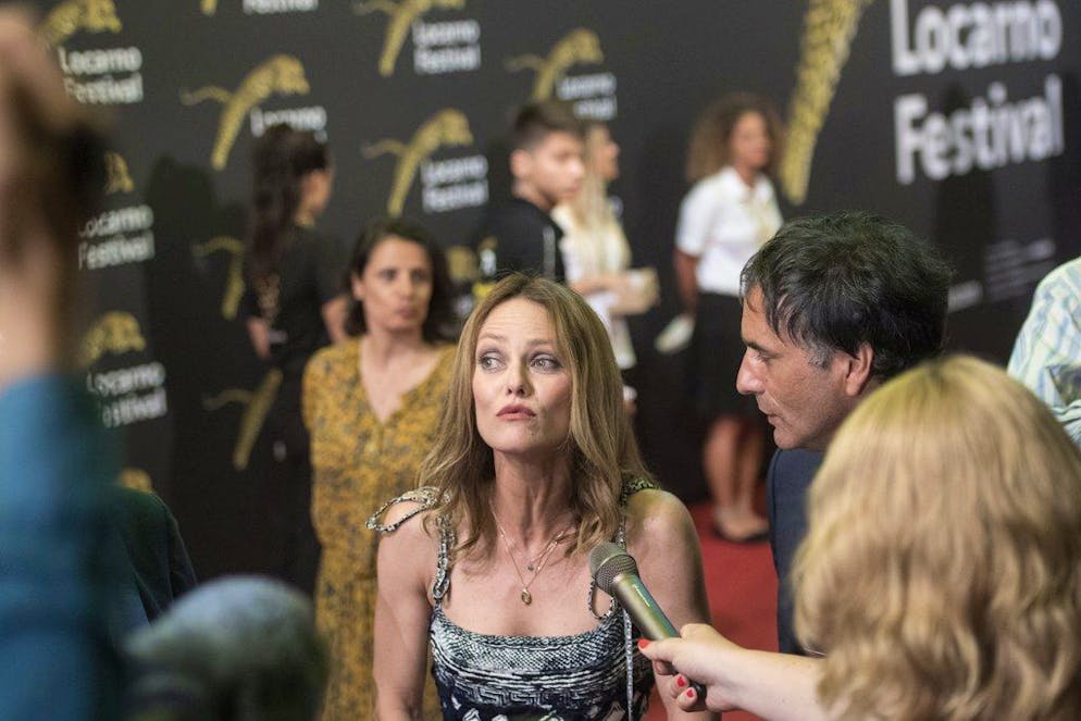 Vanessa Paradis. À Locarno, Vanessa Paradis répond aux questions des journalistes.