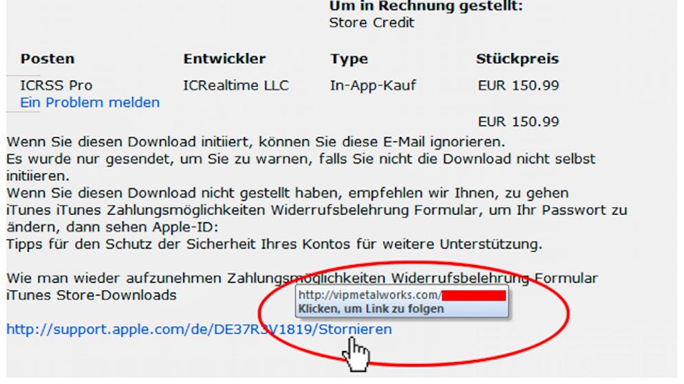 Neue Phishing-Welle: So erkennen Sie gefälschte Mails. Nicht nur von «offiziellen Stellen» erreichen die Nutzer diese Tage Fake-Mails. Auch getürkte Rechnungen von Apple sind darunter.