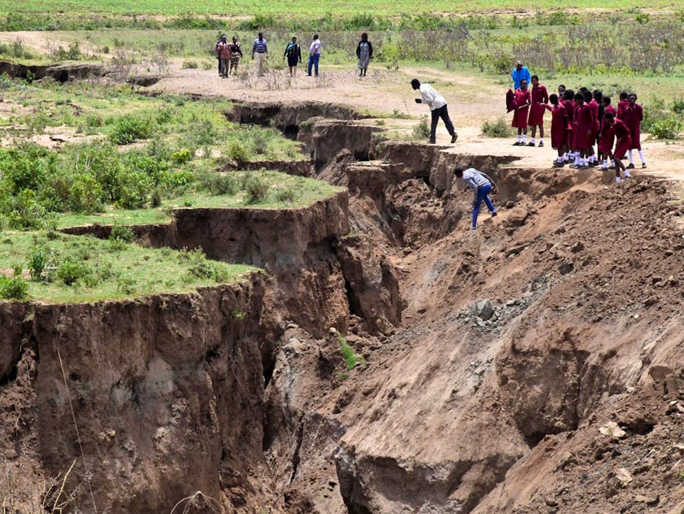 Une gigantesque faille s'est creusée en Afrique