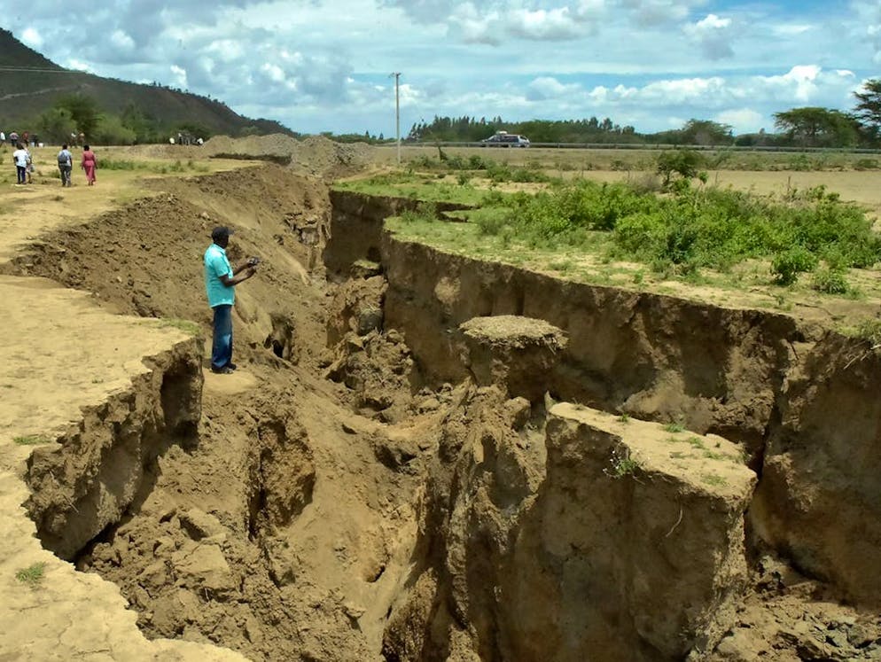 Une gigantesque faille s'est creusée en Afrique