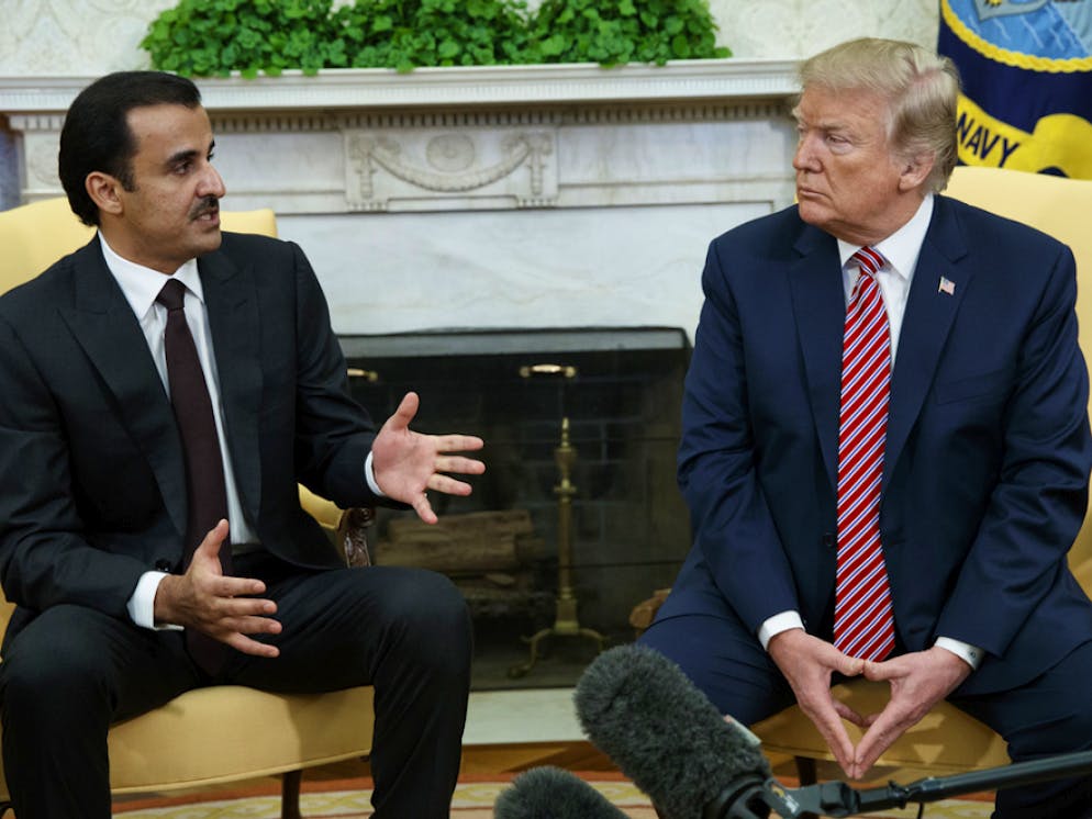 Emir Von Katar Bei Trump Im Weissen Haus