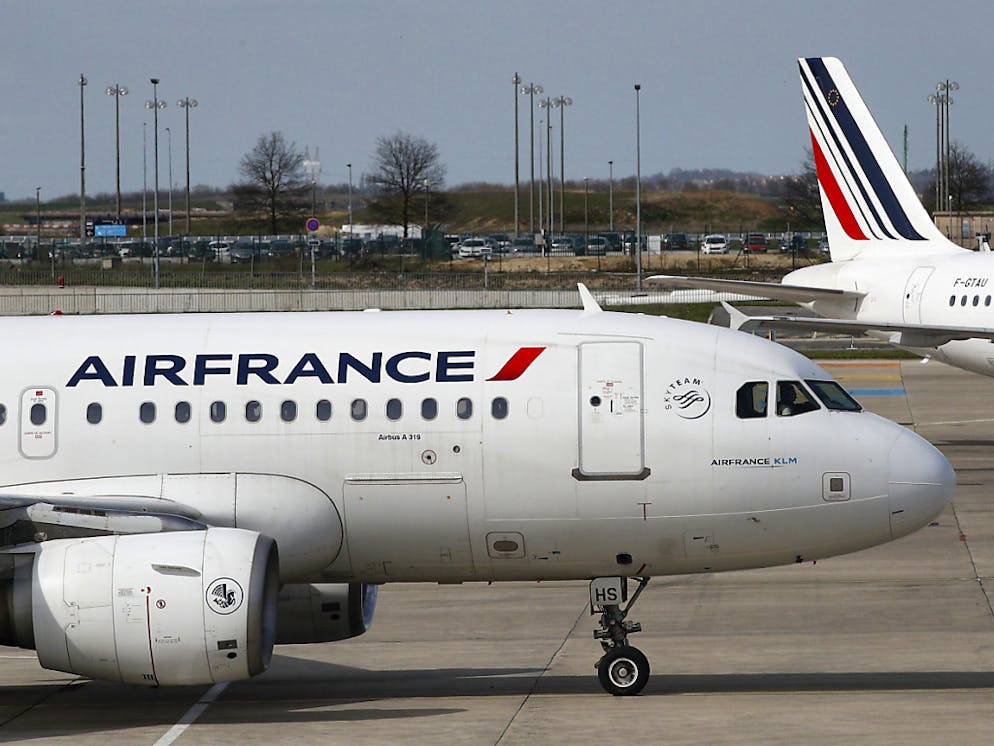 Viele Air-France-Maschinen blieben am Mittwoch am Boden (Aufnahme vom Flughafen Paris Charles de Gaulle).