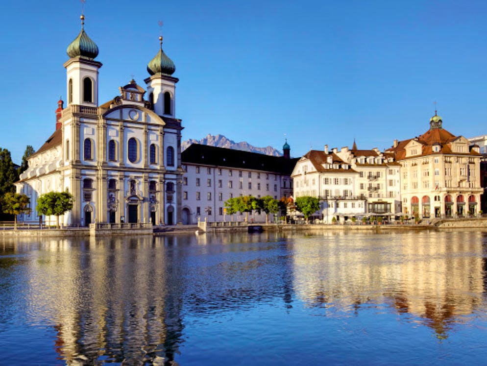 ... und endet in Luzern am Vierwaldstättersee.