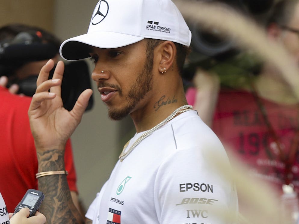 Im Bahrain-Training deutlich geschlagen: Lewis Hamilton.