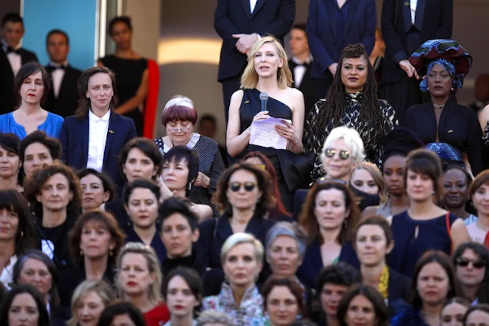 Storico red carpet Cannes, marcia donne